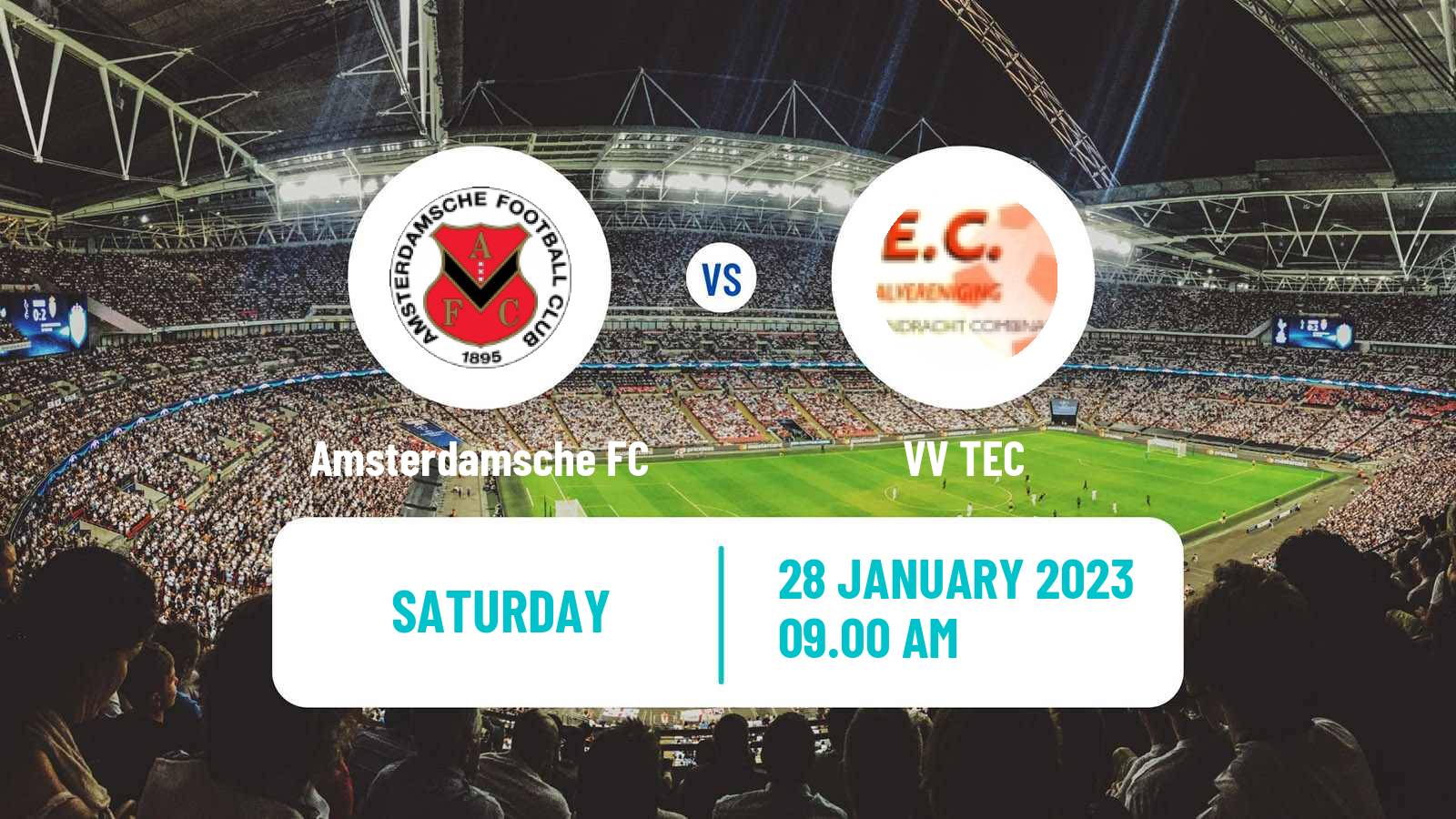 Soccer Dutch Tweede Divisie Amsterdamsche FC - TEC