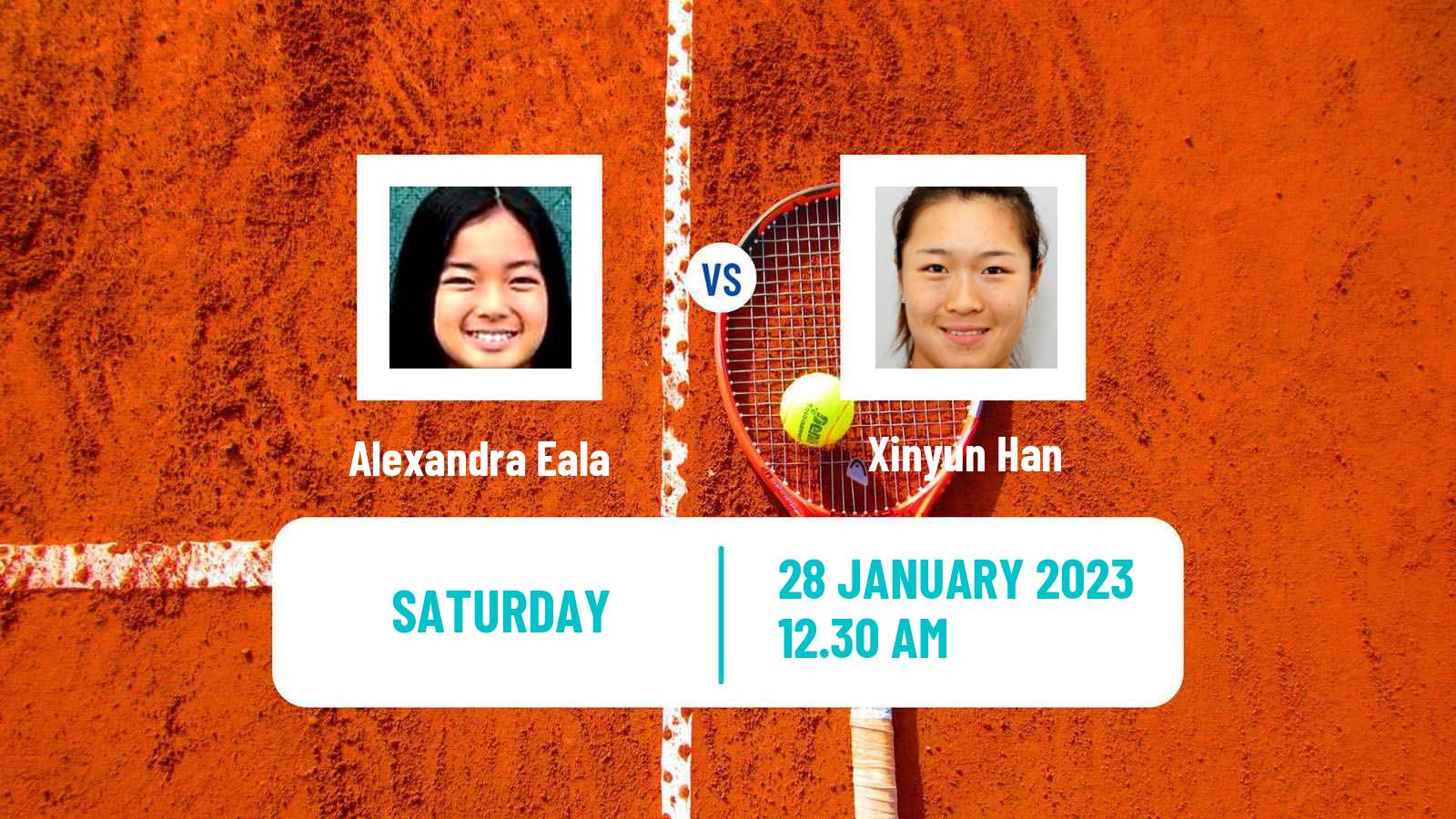 Tennis WTA Hua Hin Alexandra Eala - Xinyun Han
