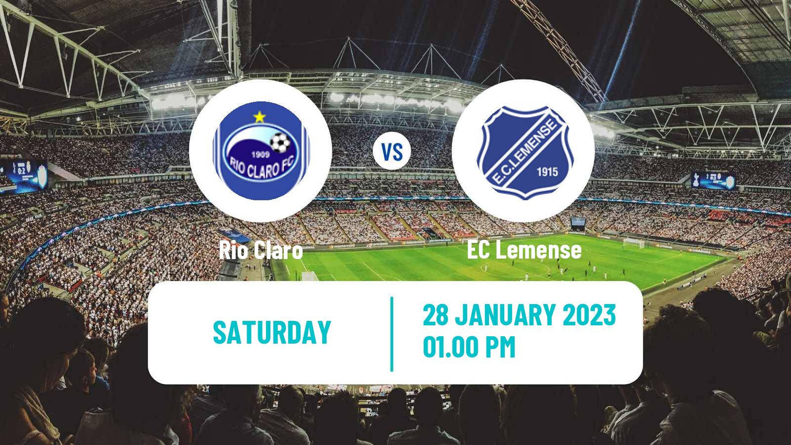 Soccer Brazilian Campeonato Paulista A2 Rio Claro - Lemense