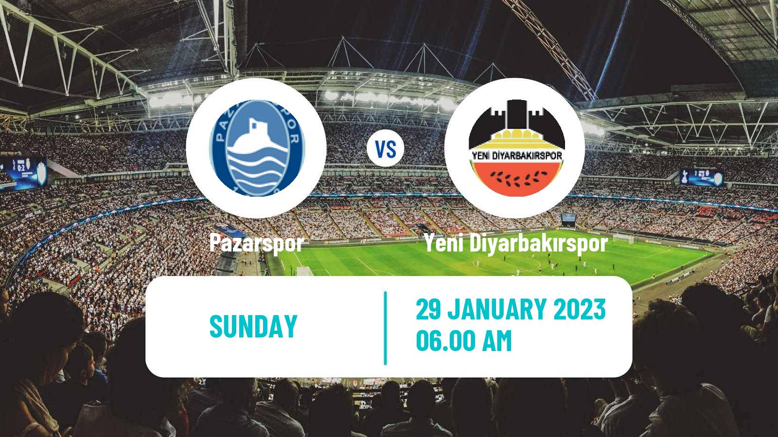 Soccer Turkish Second League Red Group Pazarspor - Yeni Diyarbakırspor