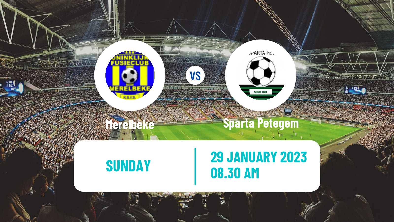Football Belgian Second Amateur Division Group A Merelbeke - Sparta Petegem