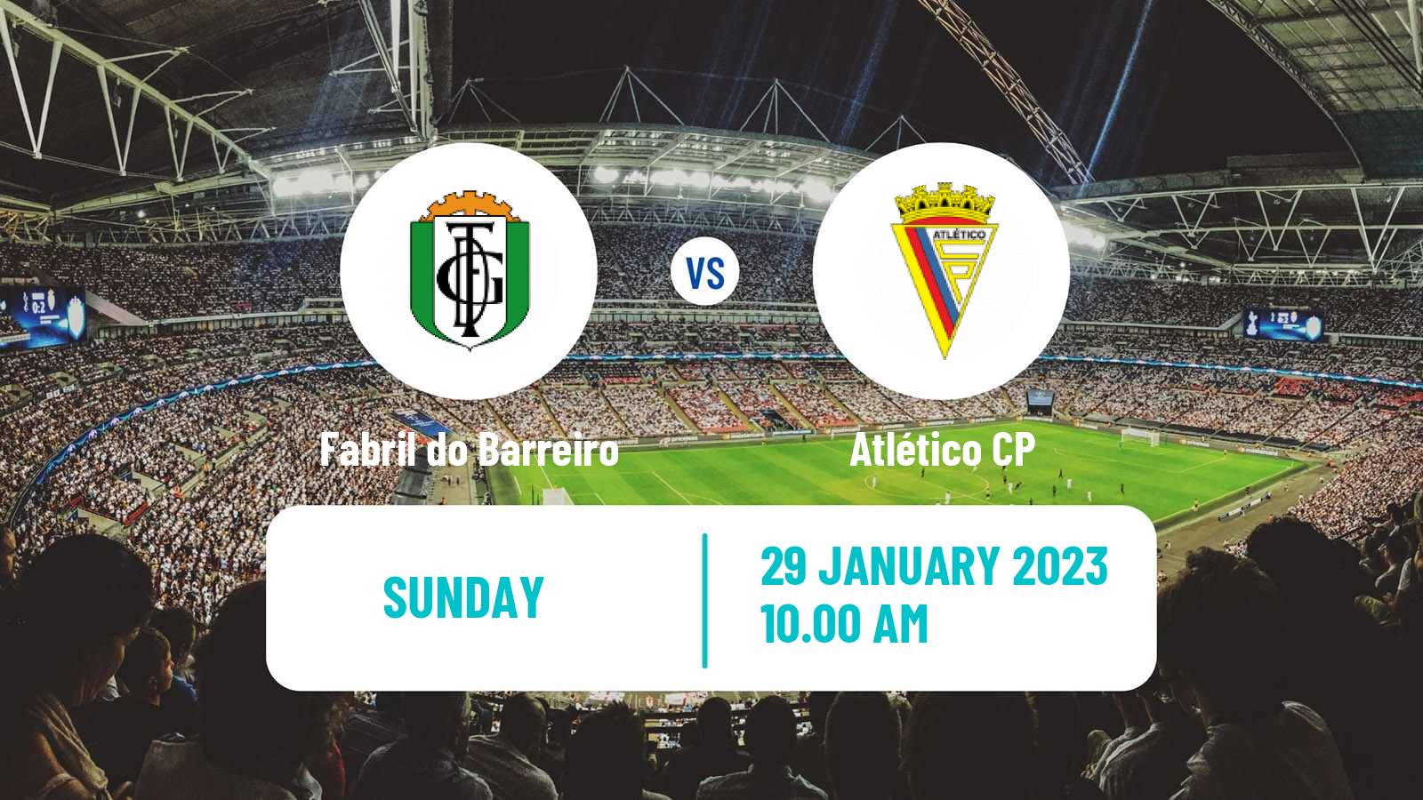 Soccer Campeonato de Portugal Fabril do Barreiro - Atlético CP