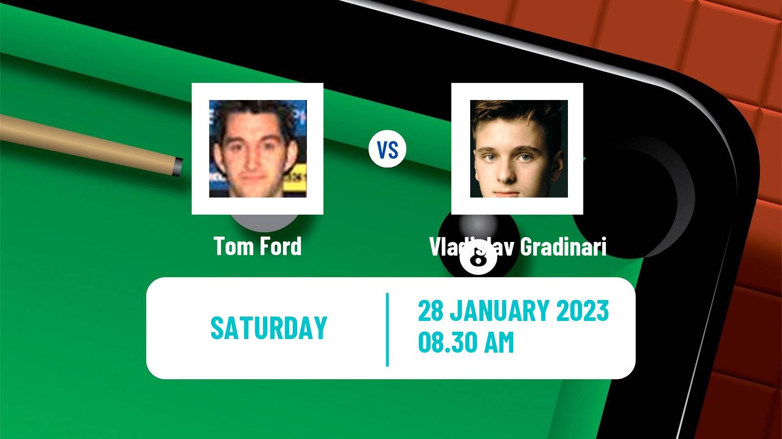 Snooker Snooker Tom Ford - Vladislav Gradinari