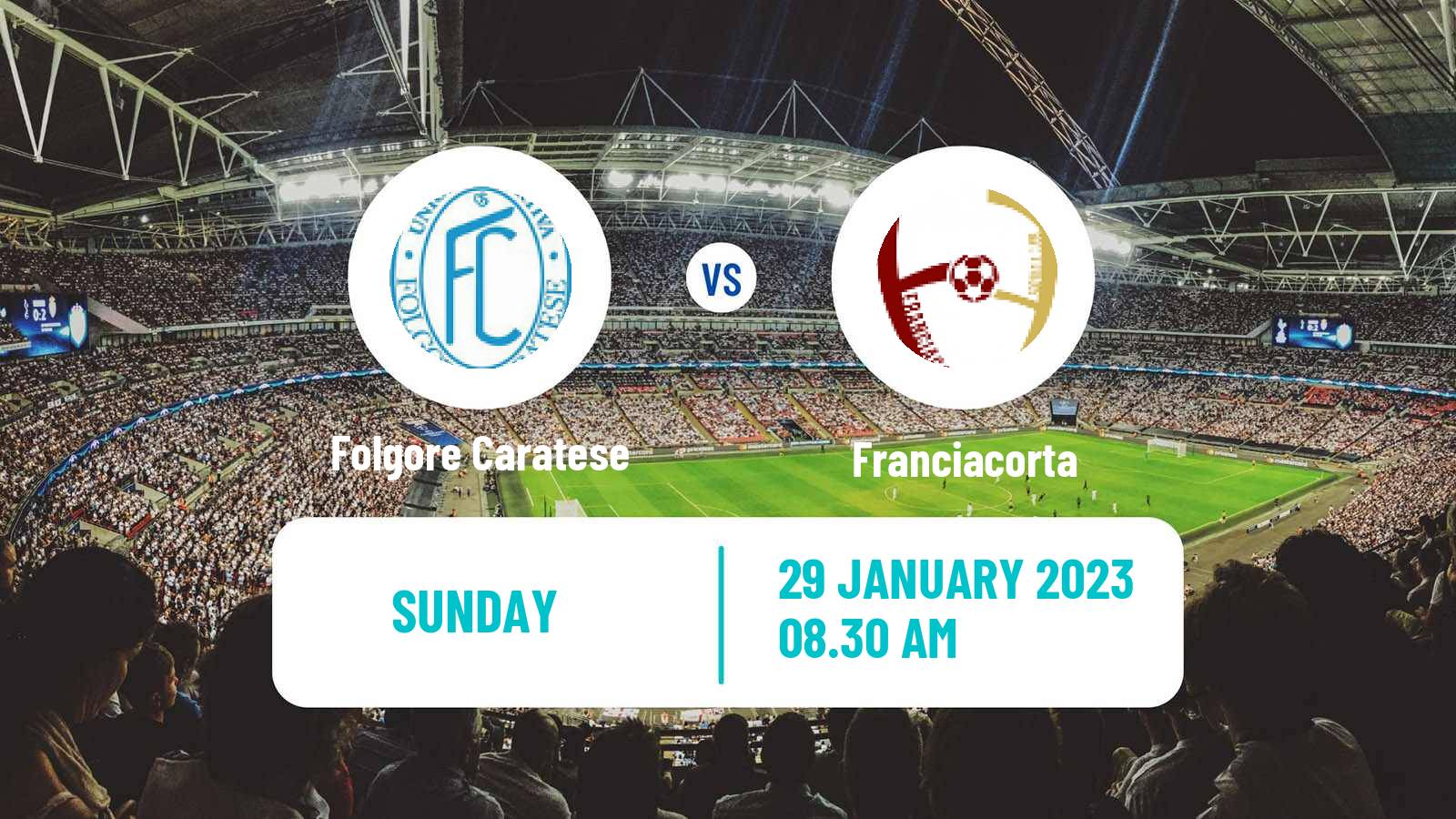Soccer Italian Serie D - Group B Folgore Caratese - Franciacorta