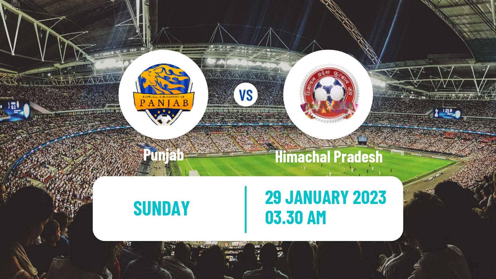Soccer Indian Santosh Trophy Punjab - Himachal Pradesh