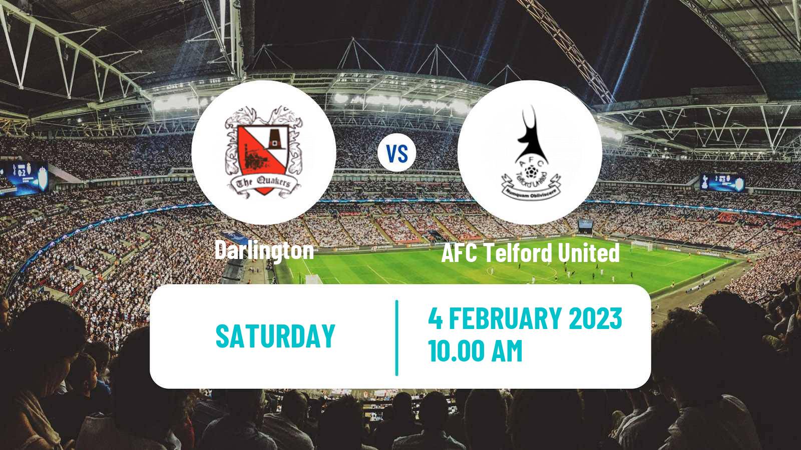 Soccer English National League North Darlington - AFC Telford United