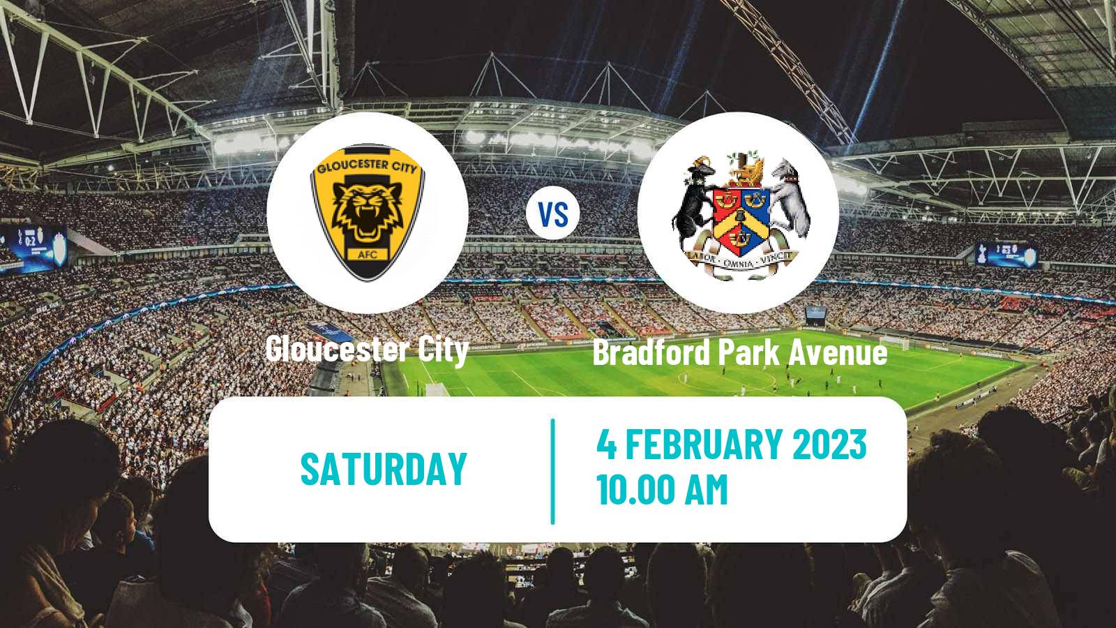 Soccer English National League North Gloucester City - Bradford Park Avenue
