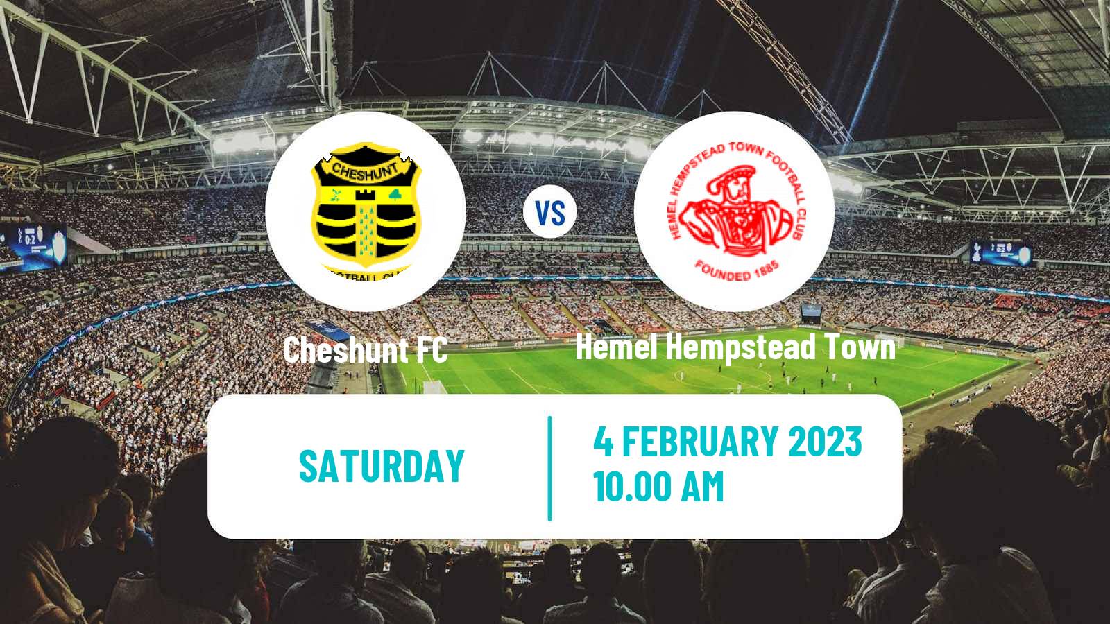 Soccer English National League South Cheshunt - Hemel Hempstead Town
