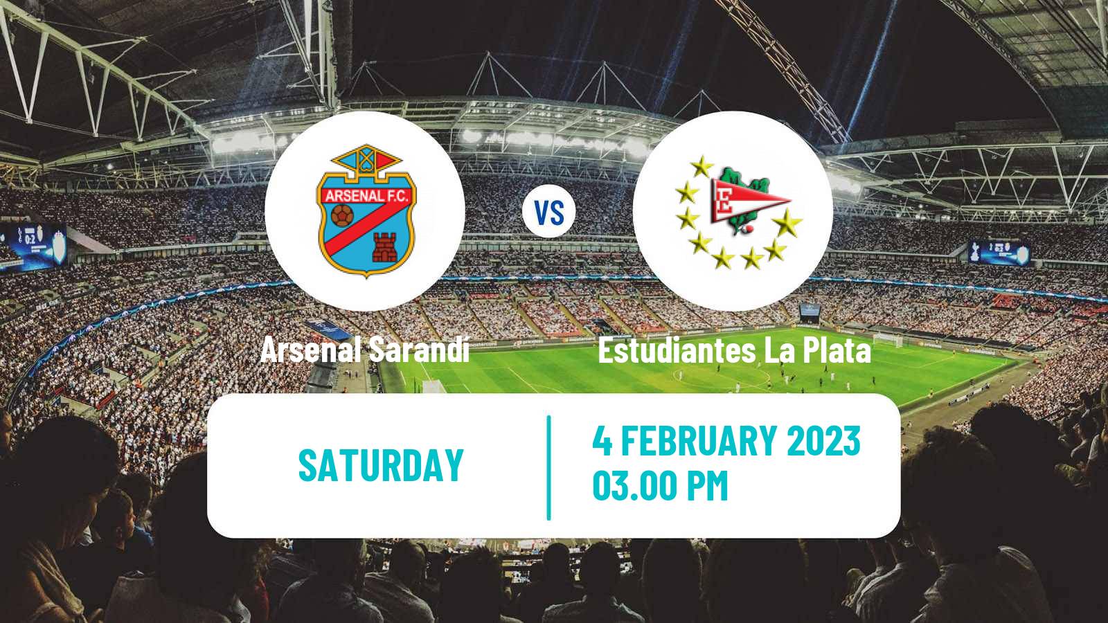 Soccer Argentinian Liga Profesional Arsenal Sarandí - Estudiantes La Plata