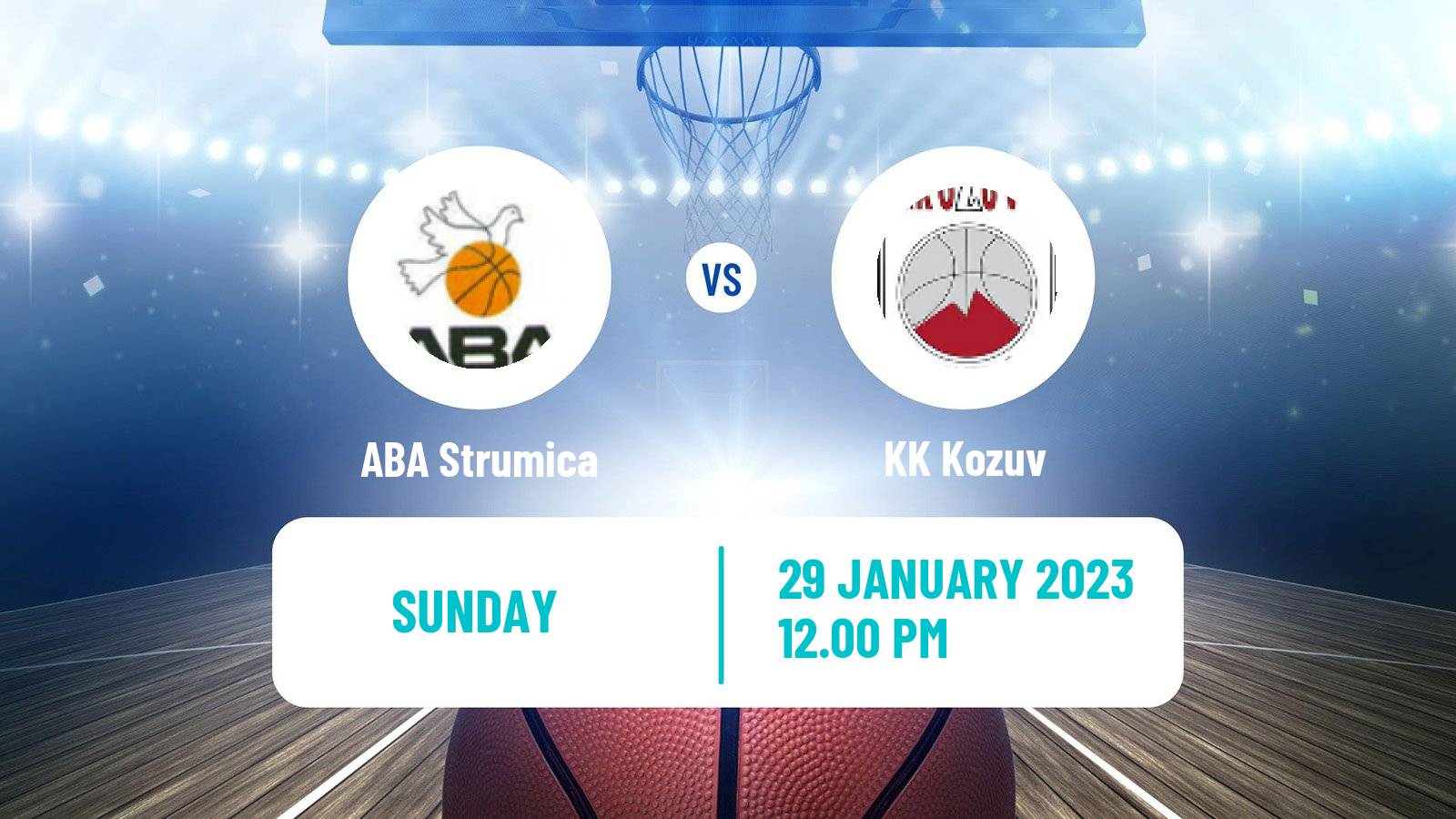 Basketball North Macedonian Prva Liga Basketball Strumica - Kozuv
