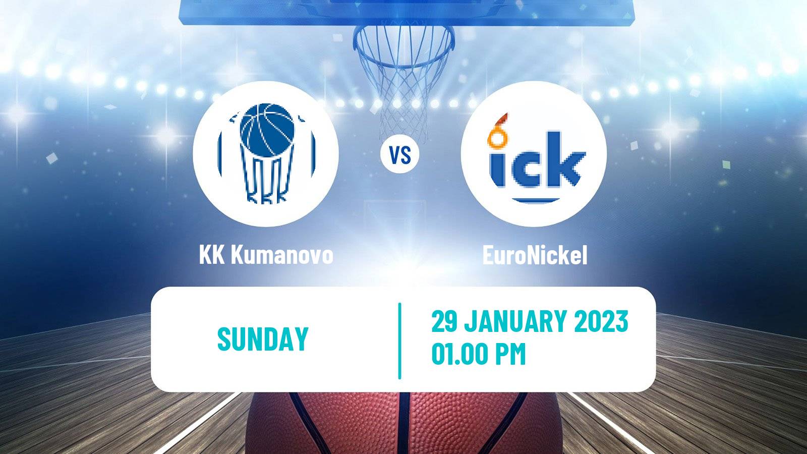 Basketball North Macedonian Prva Liga Basketball Kumanovo - Tikveš