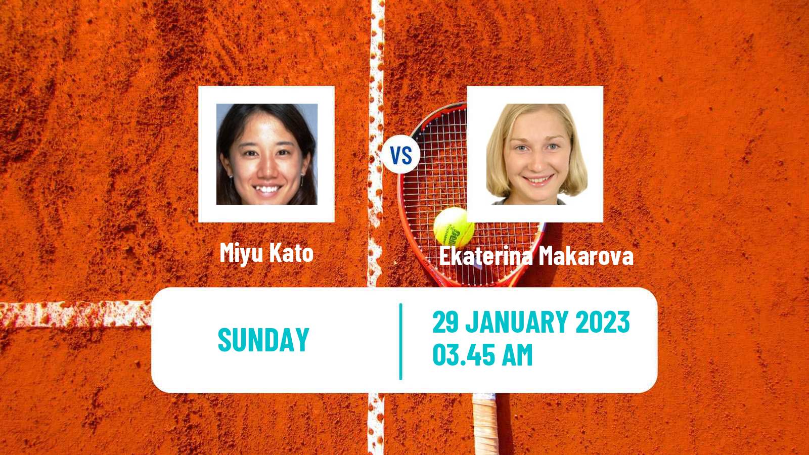 Tennis WTA Hua Hin Miyu Kato - Ekaterina Makarova