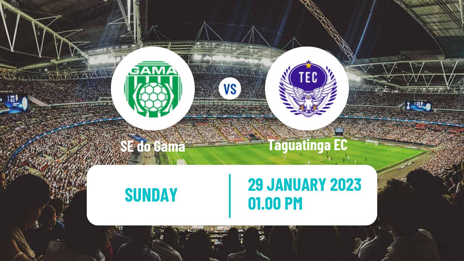 Soccer Brazilian Campeonato Brasiliense Gama - Taguatinga EC