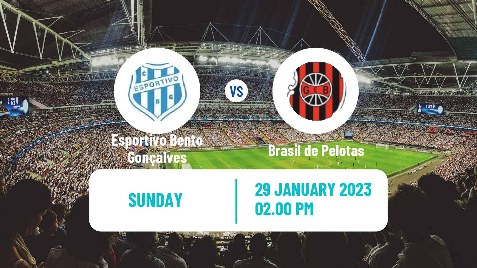 Soccer Brazilian Campeonato Gaucho Esportivo Bento Gonçalves - Brasil de Pelotas