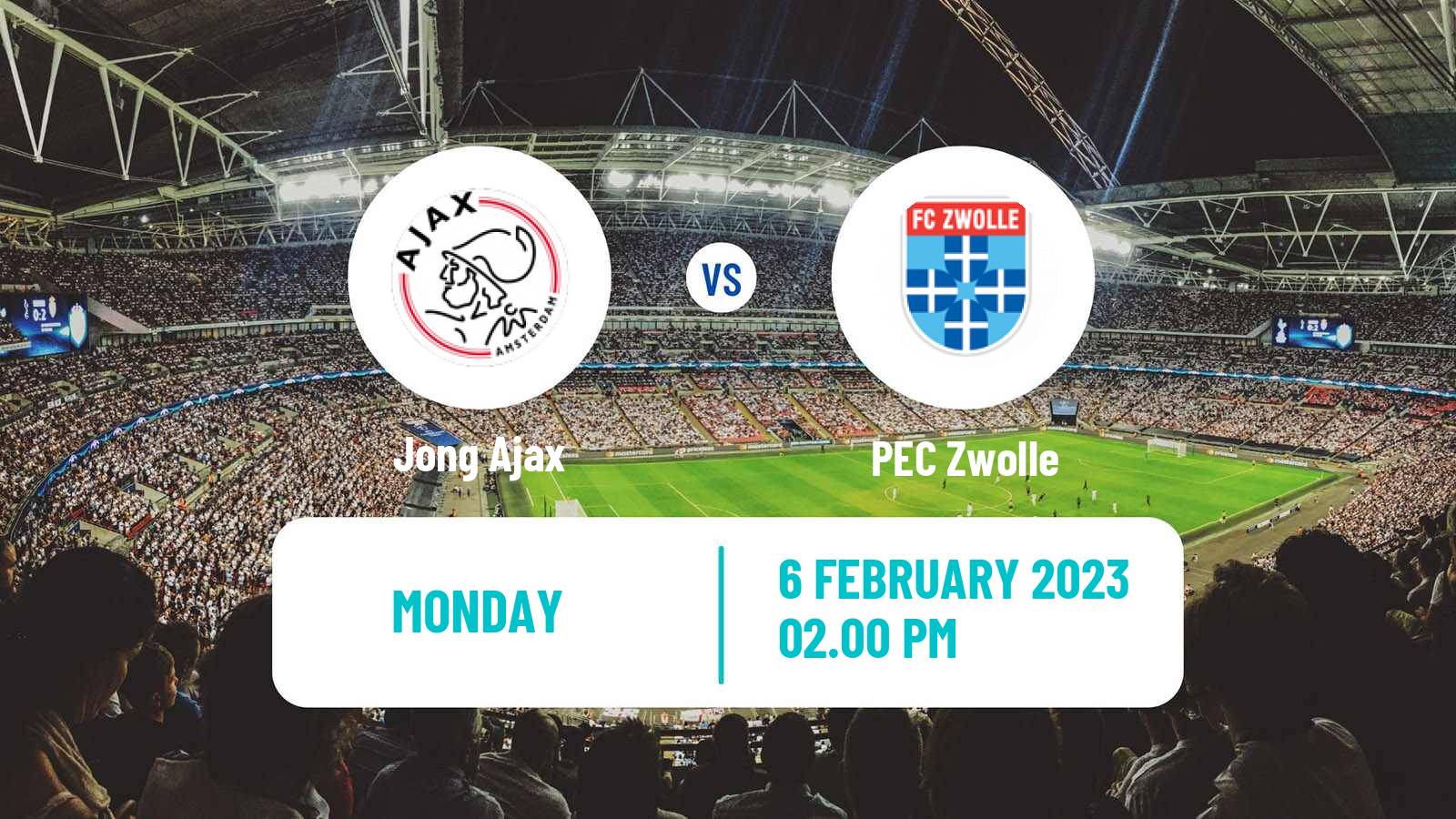 Soccer Dutch Eerste Divisie Jong Ajax - Zwolle