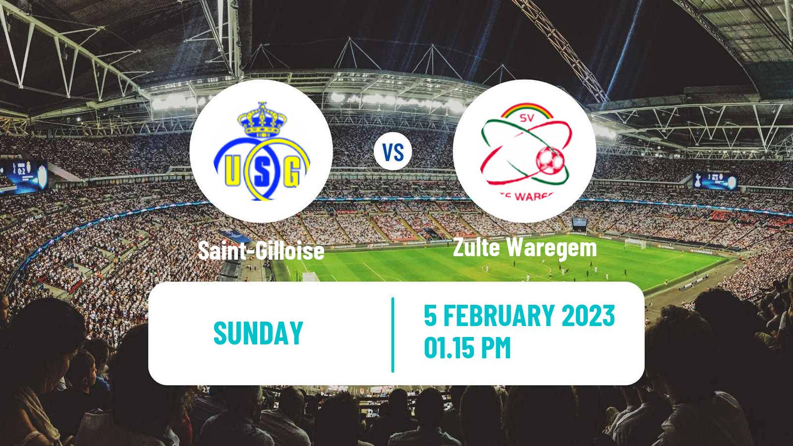Soccer Belgian Jupiler Pro League Saint-Gilloise - Zulte Waregem