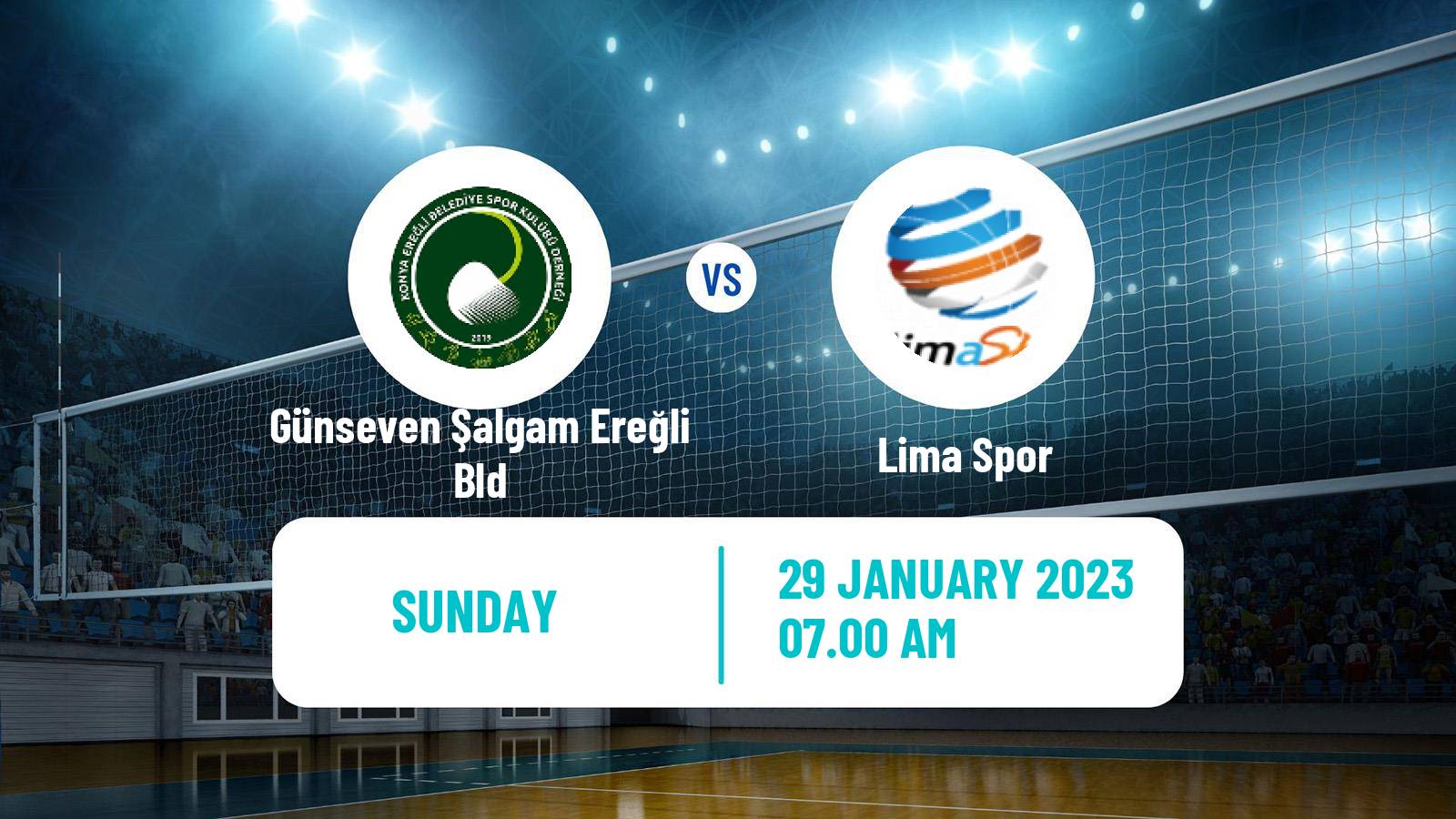 Volleyball Turkish 1 Ligi Volleyball Women Günseven Şalgam Ereğli Bld - Lima Spor