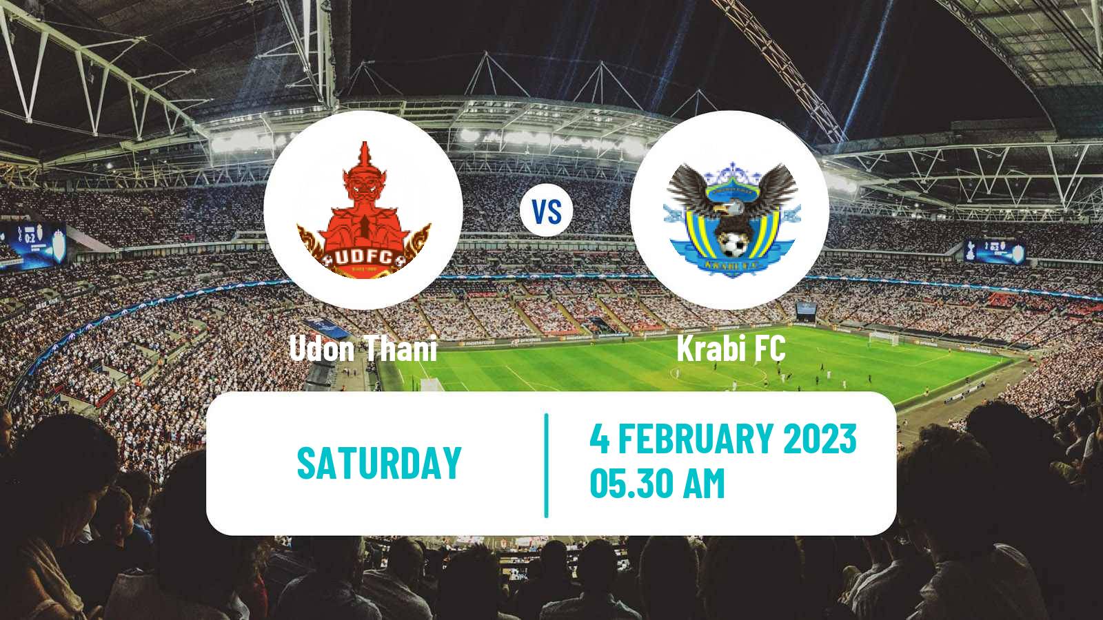 Soccer Thai League 2 Udon Thani - Krabi