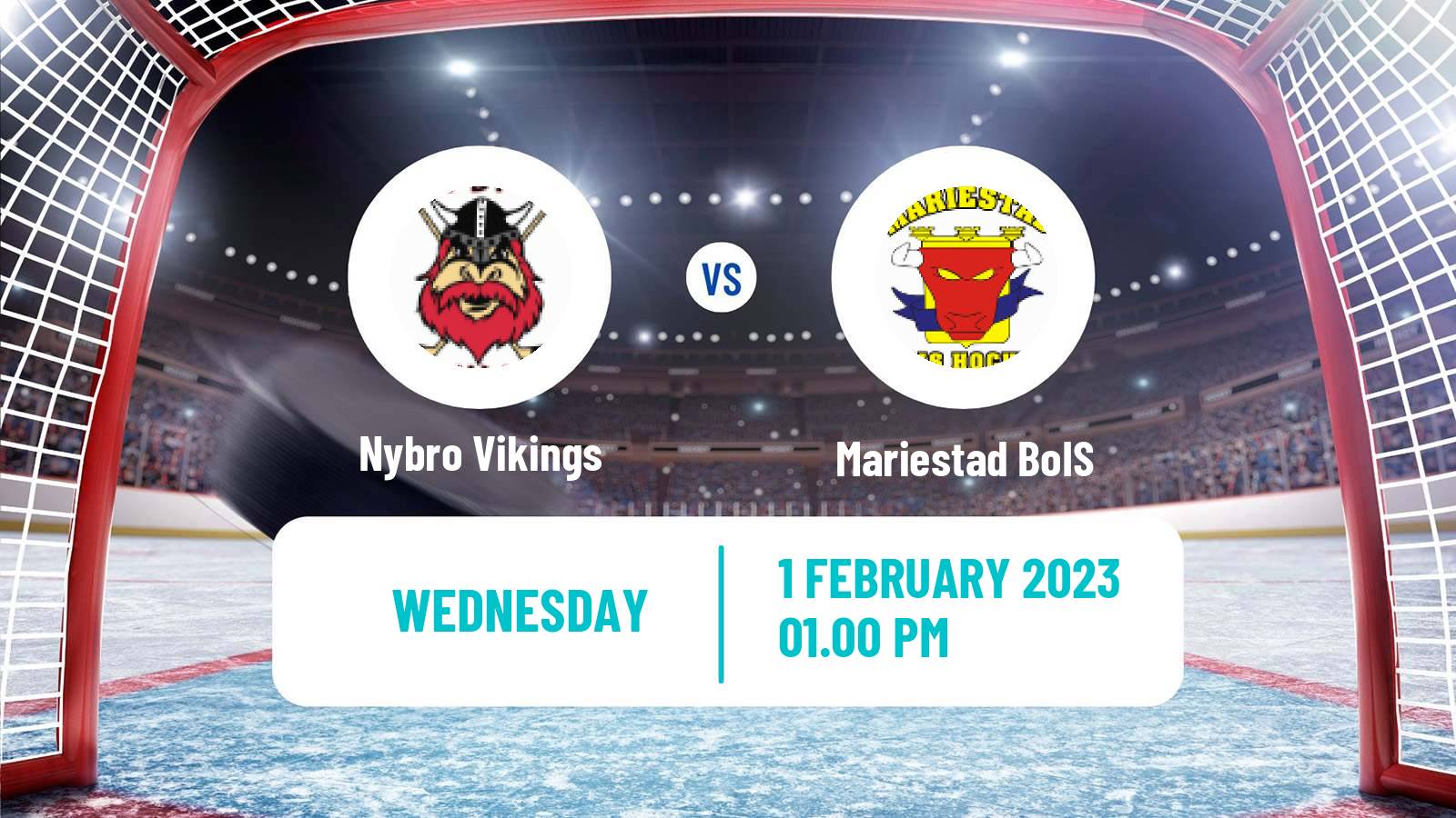 Hockey Swedish Hockey AllEttan Södra Nybro Vikings - Mariestad BoIS