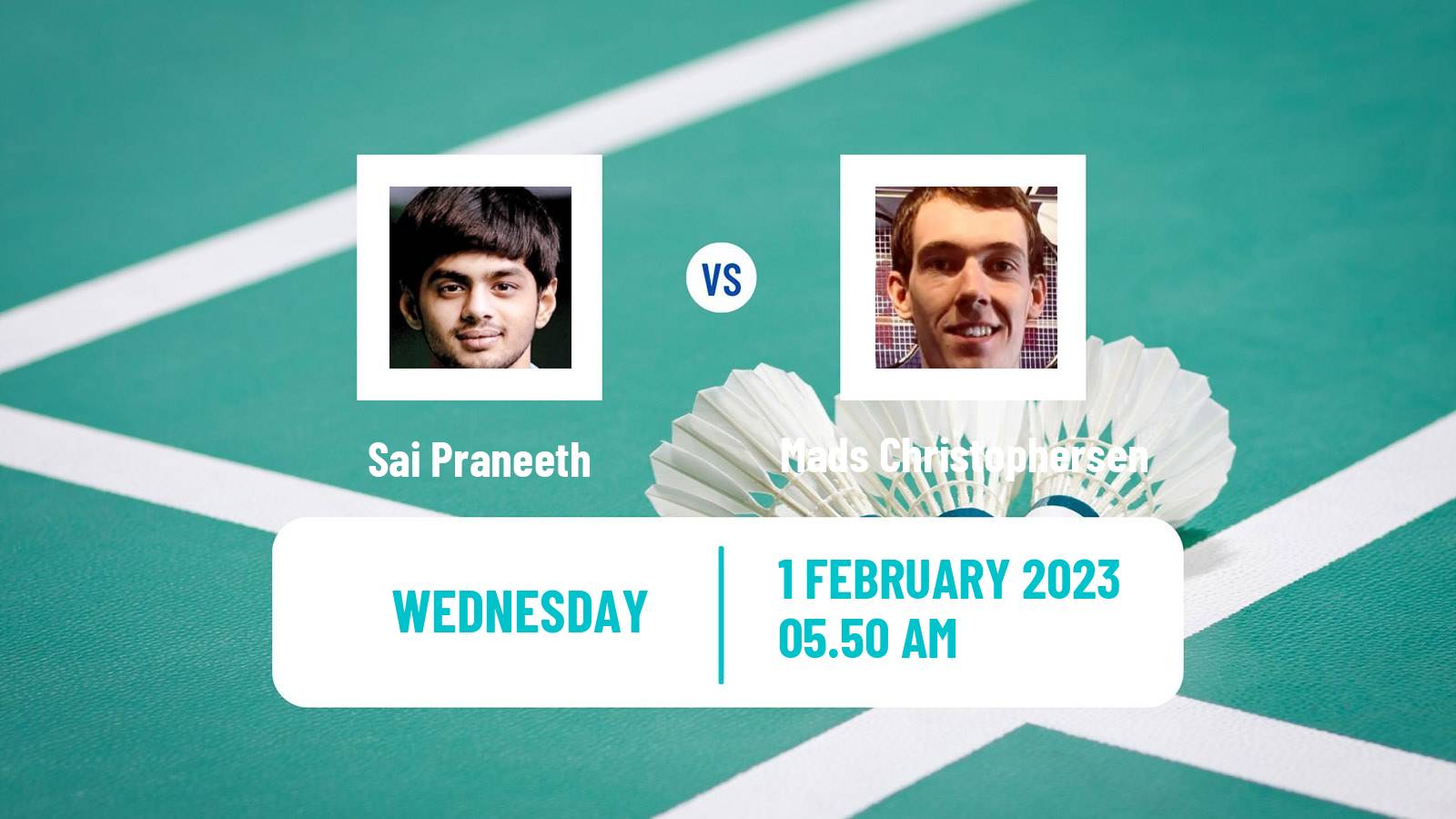 Badminton Badminton Sai Praneeth - Mads Christophersen