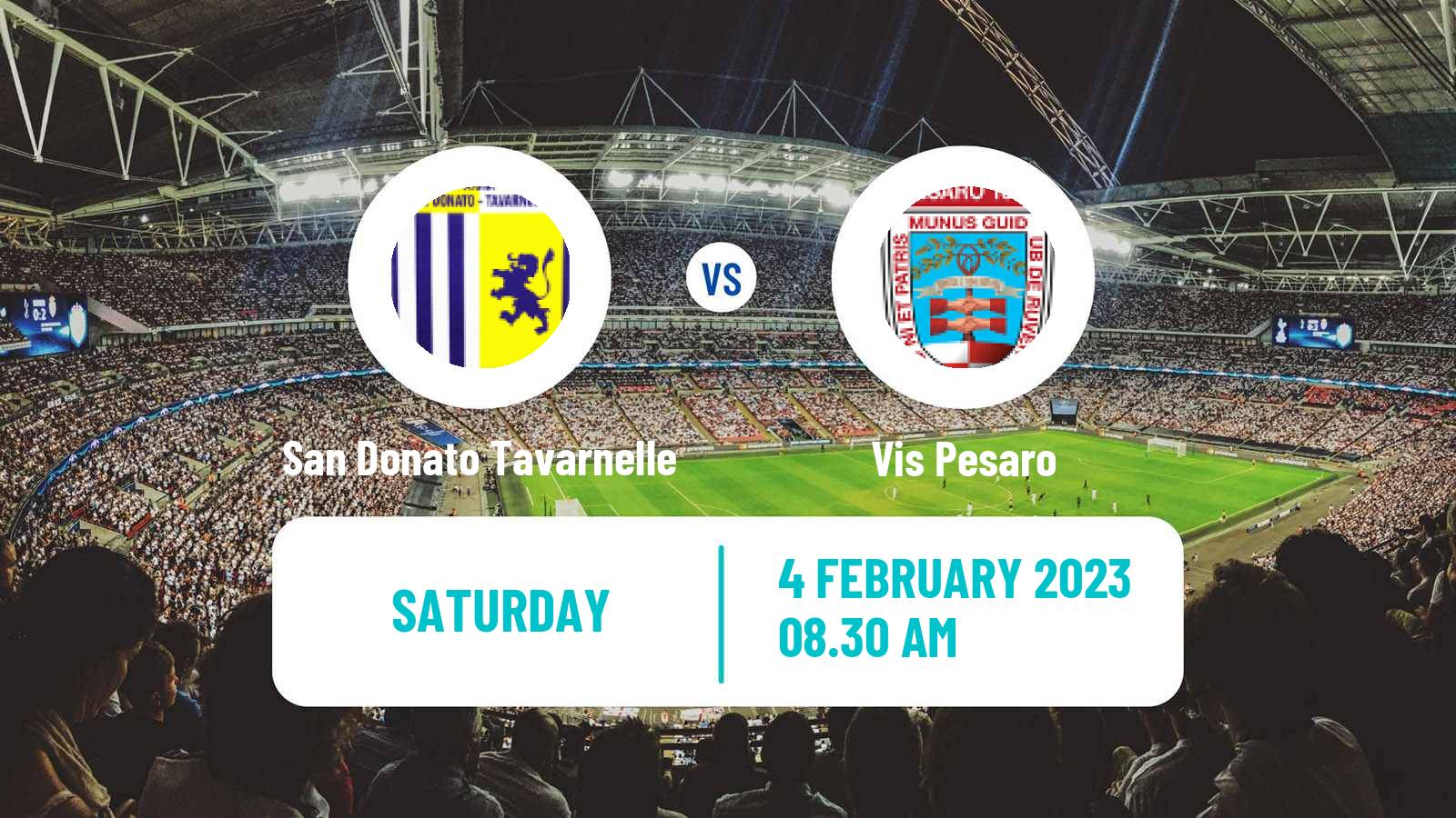 Soccer Italian Serie C Group B San Donato Tavarnelle - Vis Pesaro