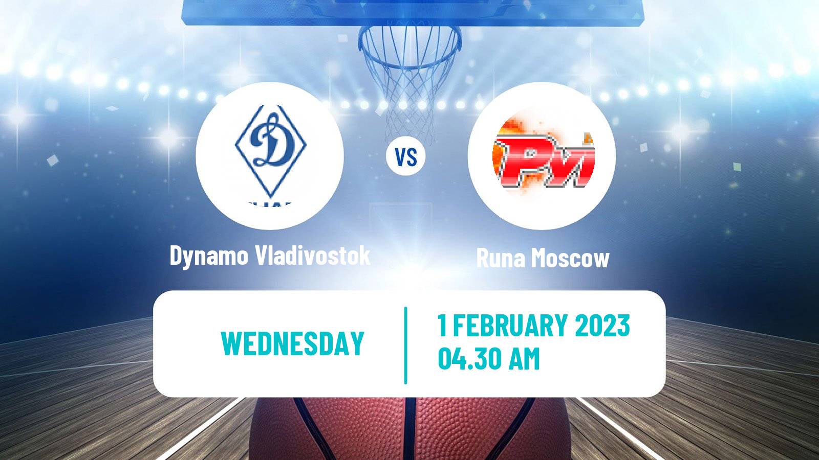 Basketball Russian Super League Basketball Dynamo Vladivostok - Runa Moscow