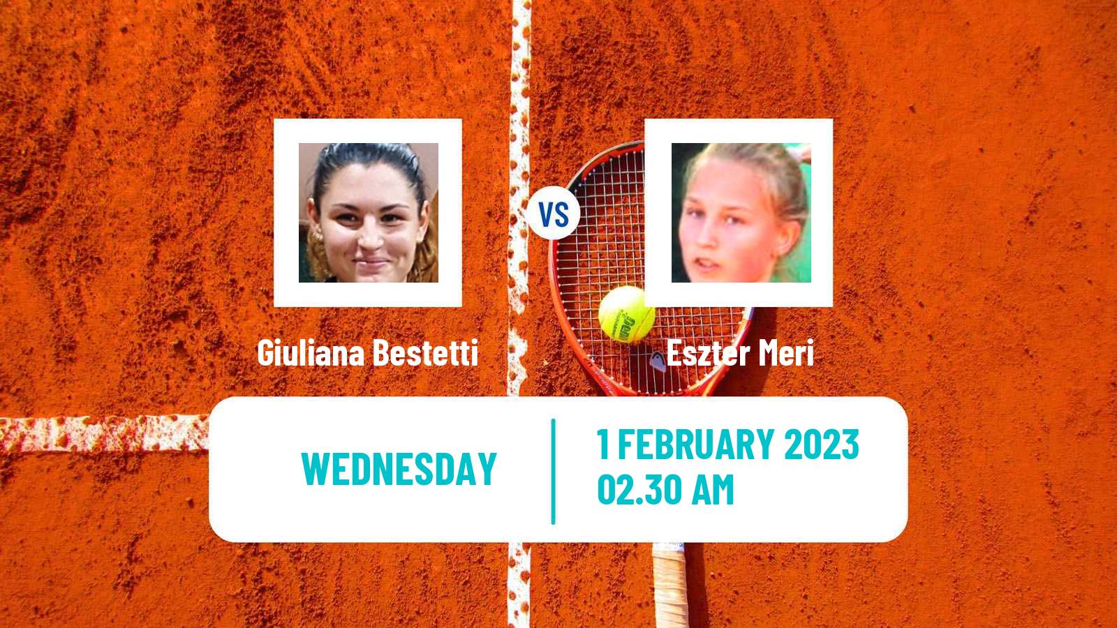 Tennis ITF Tournaments Giuliana Bestetti - Eszter Meri