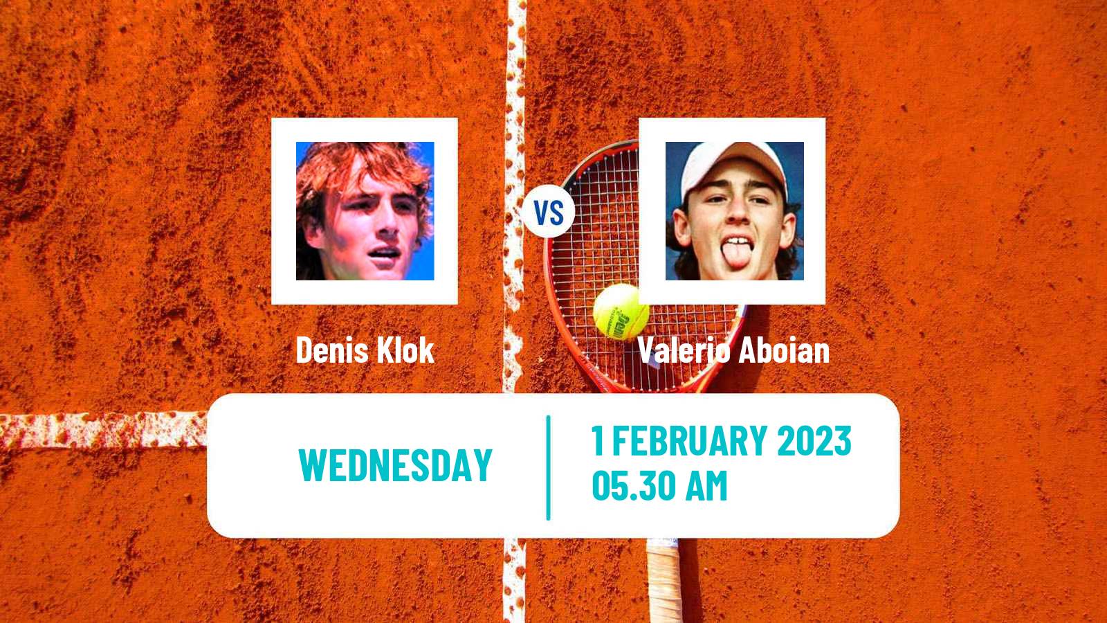 Tennis ITF Tournaments Denis Klok - Valerio Aboian