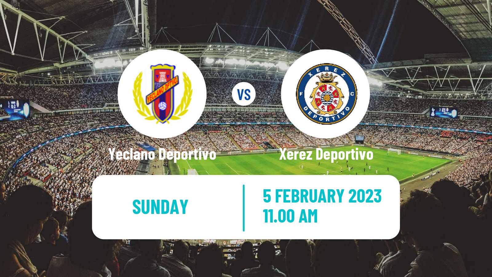 Soccer Spanish Segunda RFEF - Group 4 Yeclano Deportivo - Xerez Deportivo