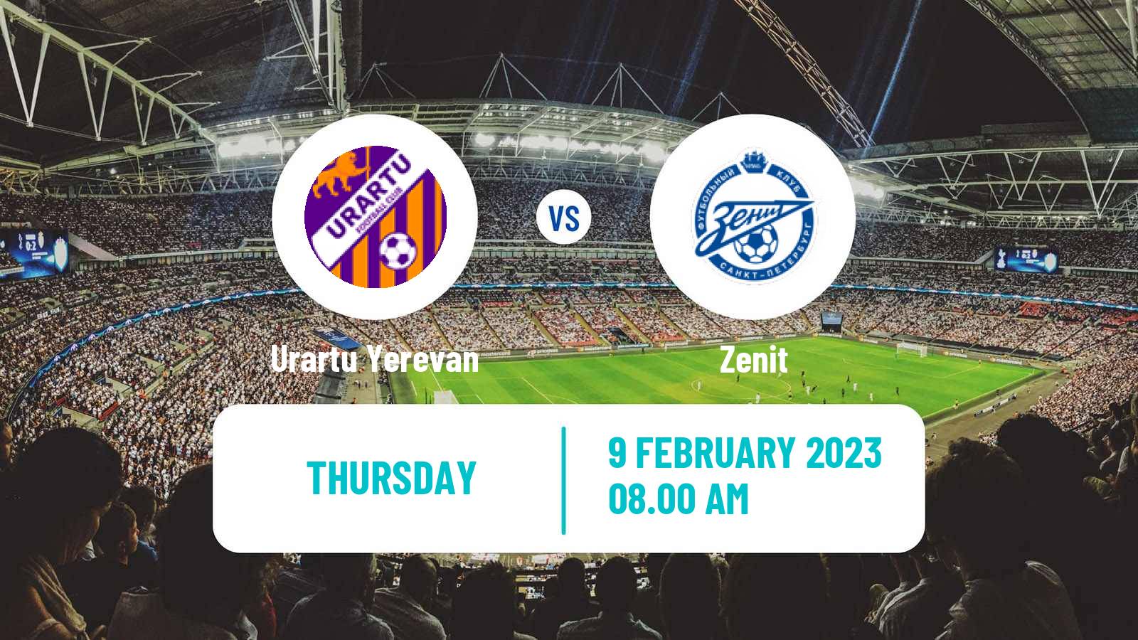 Soccer Club Friendly Urartu Yerevan - Zenit