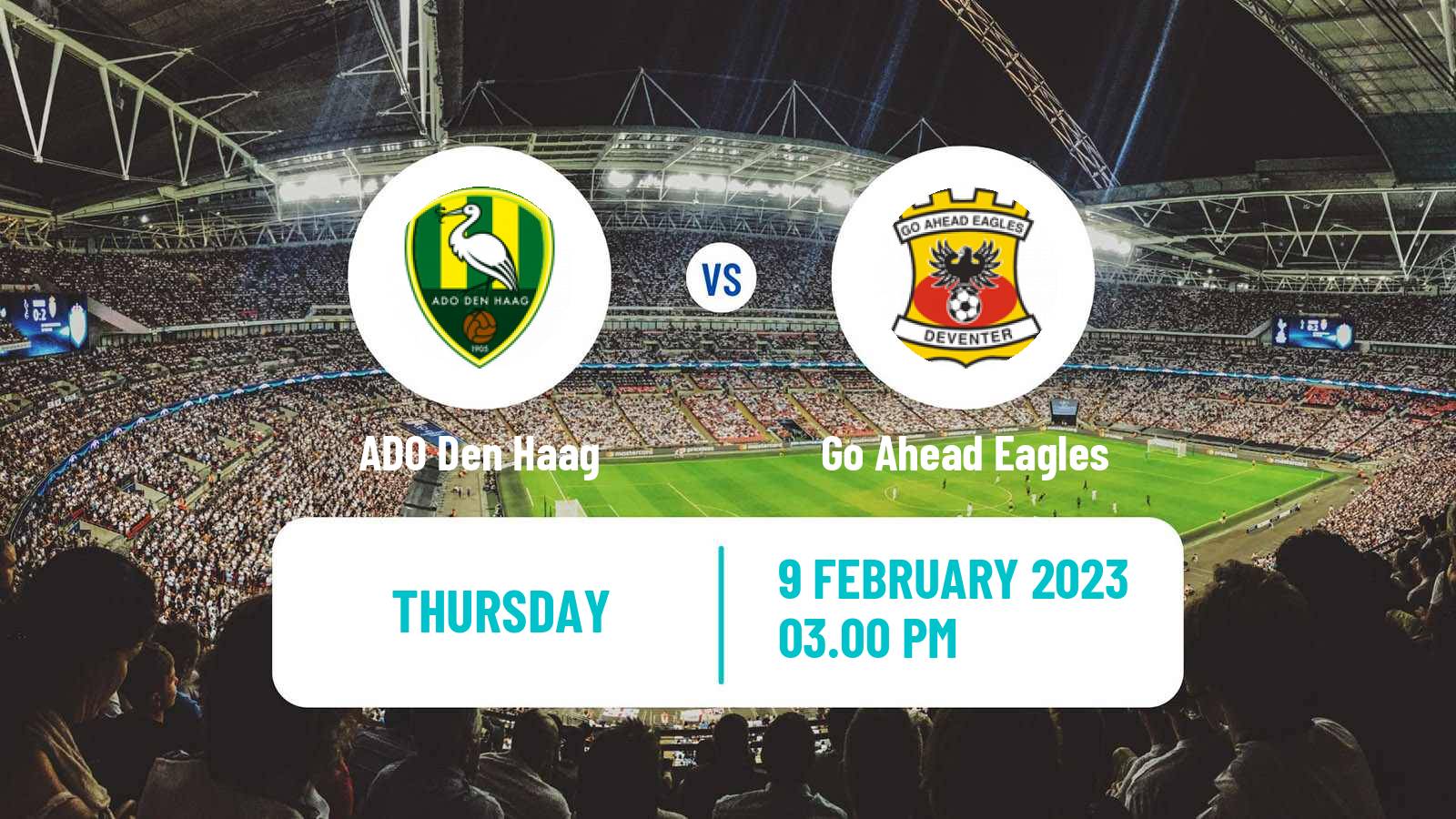 Soccer Dutch KNVB Beker ADO Den Haag - Go Ahead Eagles