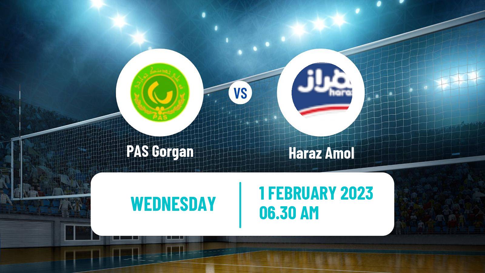 Volleyball Iran Super League Volleyball PAS Gorgan - Haraz Amol