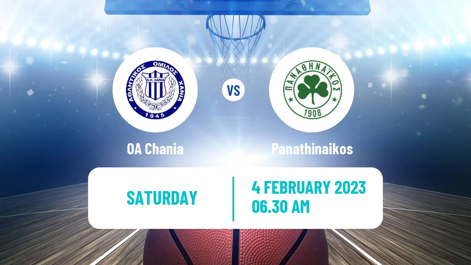 Basketball Greek Basket League A1 Women OA Chania - Panathinaikos