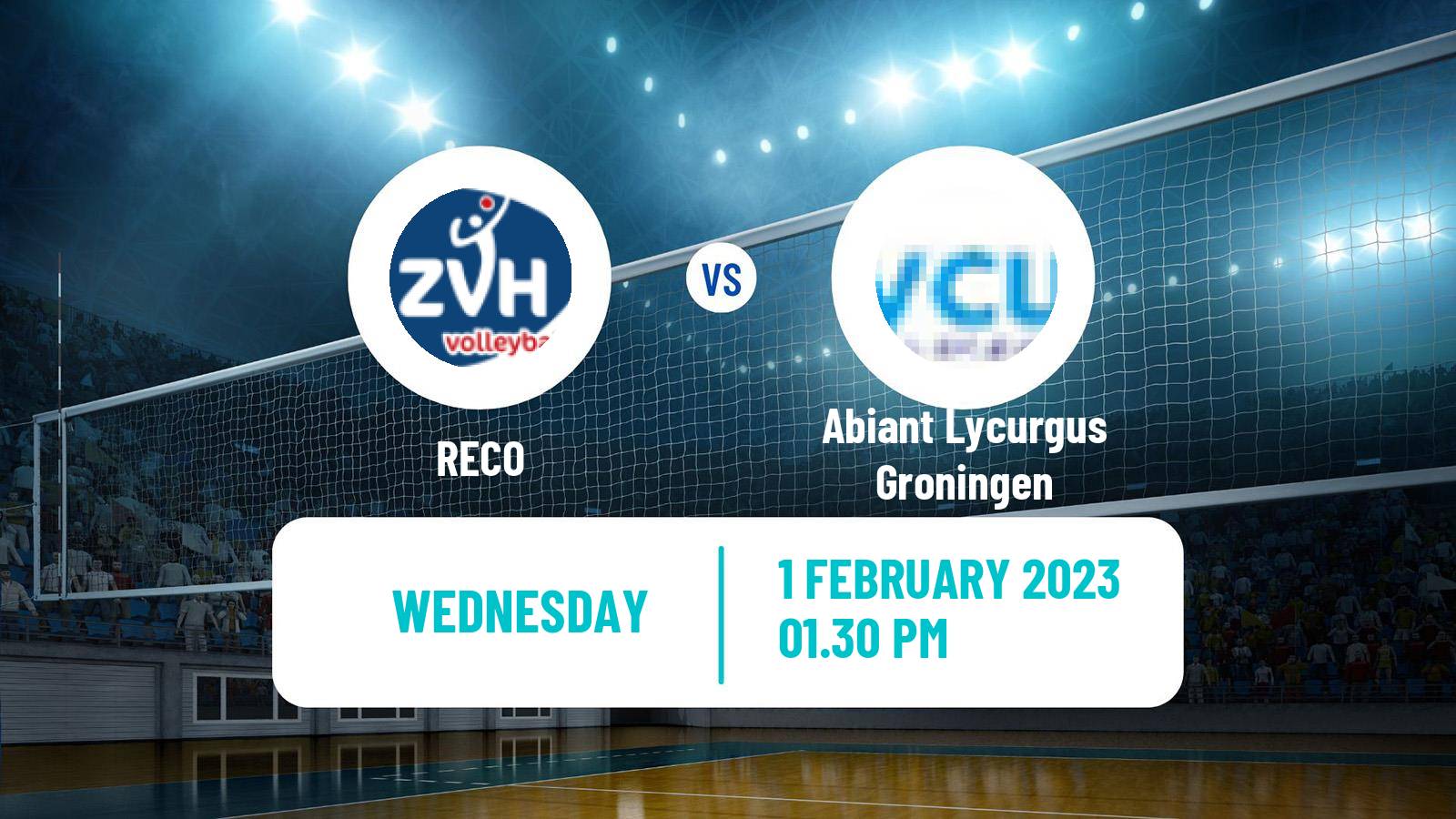Volleyball Dutch Eredivisie Volleyball RECO - Abiant Lycurgus Groningen