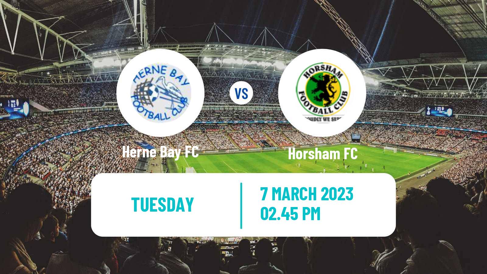 Soccer English Isthmian League Premier Division Herne Bay - Horsham