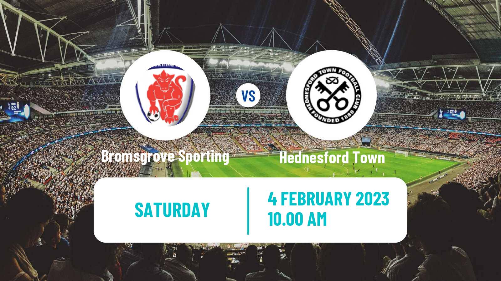 Soccer English Southern League Central Division Bromsgrove Sporting - Hednesford Town