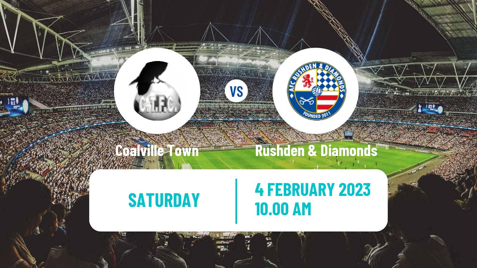Soccer English Southern League Central Division Coalville Town - Rushden & Diamonds