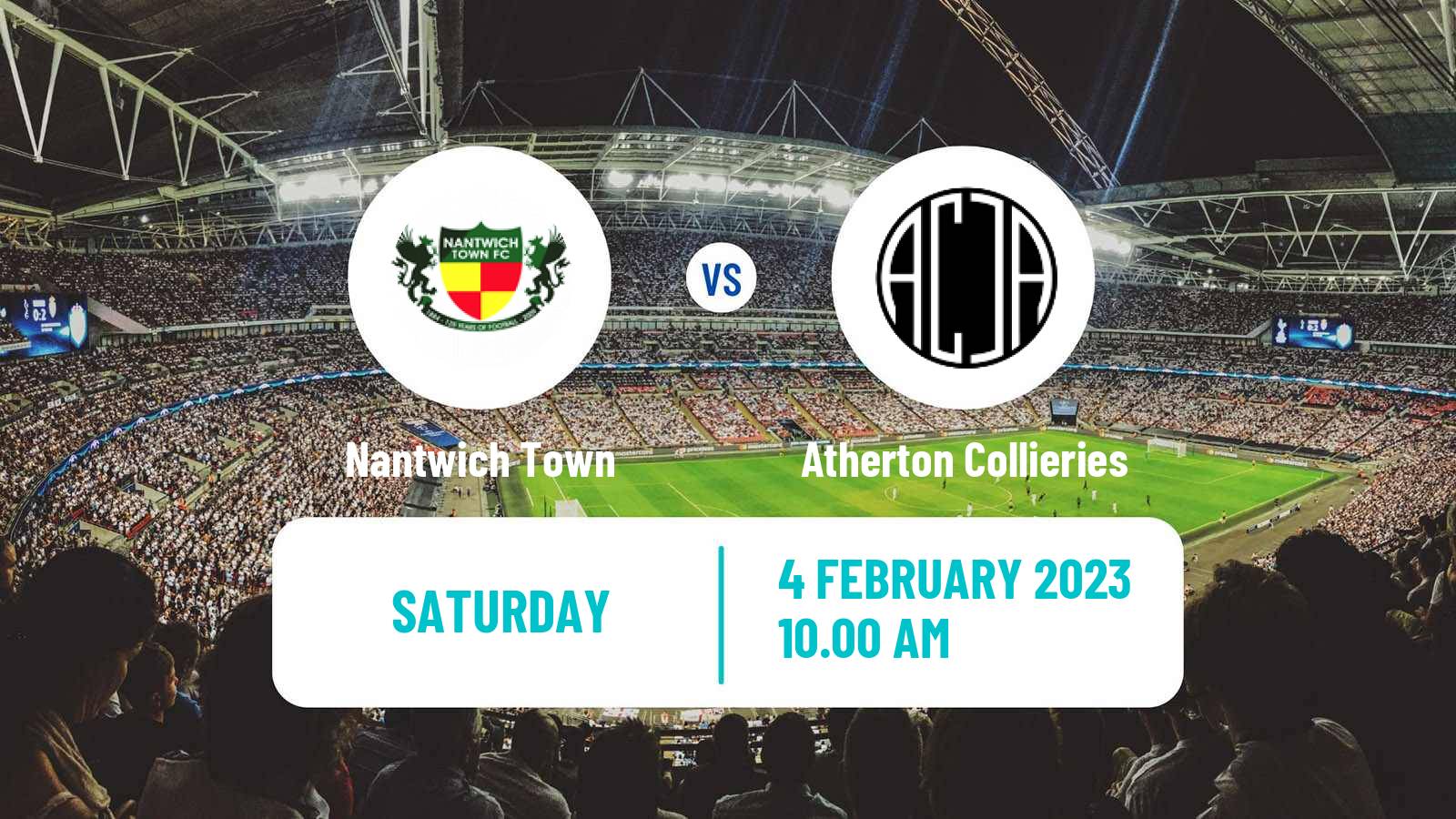 Soccer English NPL Premier Division Nantwich Town - Atherton Collieries