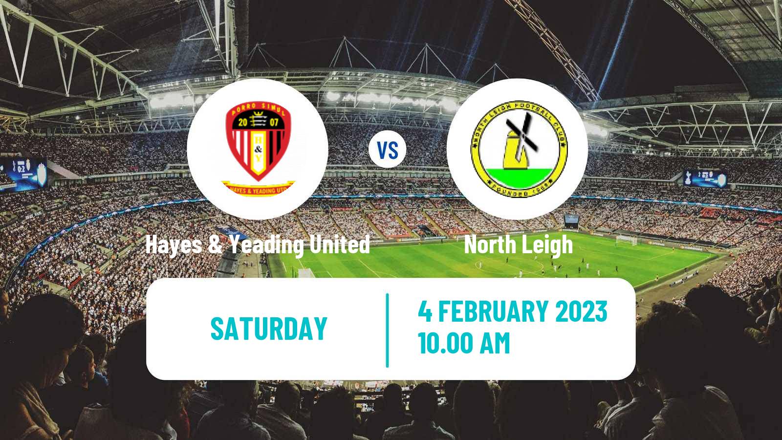 Soccer English Southern League South Division Hayes & Yeading United - North Leigh