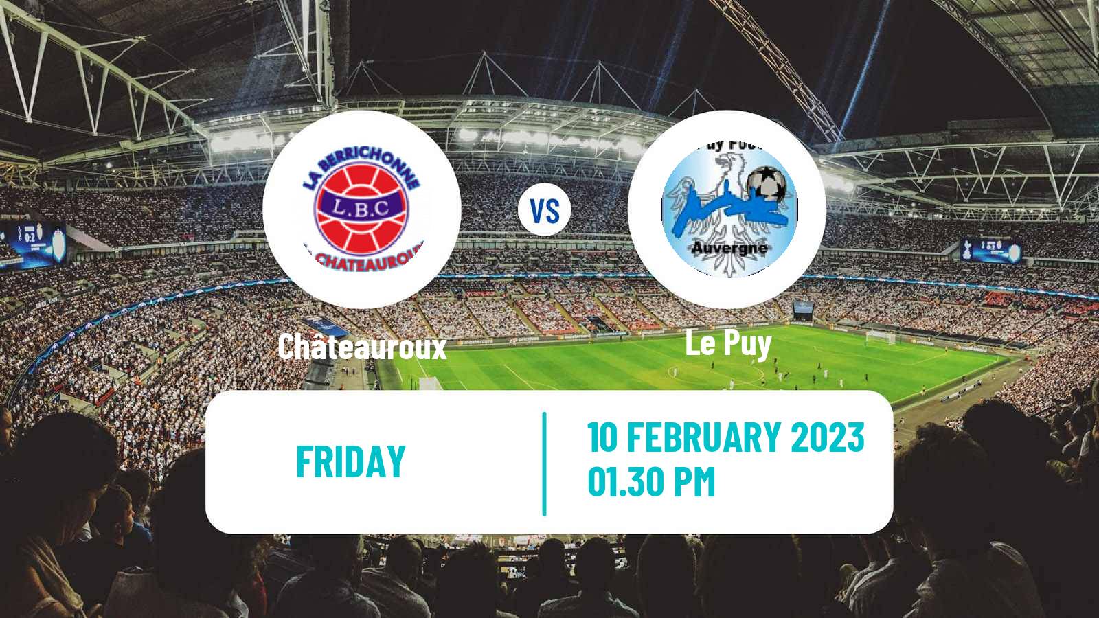 Soccer French National League Châteauroux - Le Puy