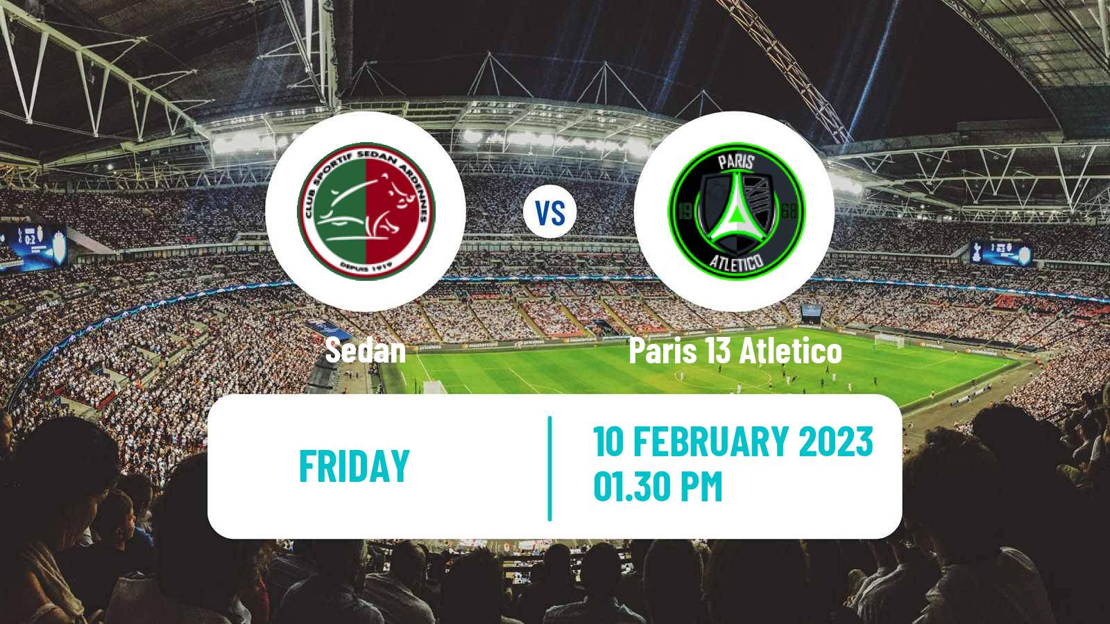 Soccer French National League Sedan - Paris 13 Atletico