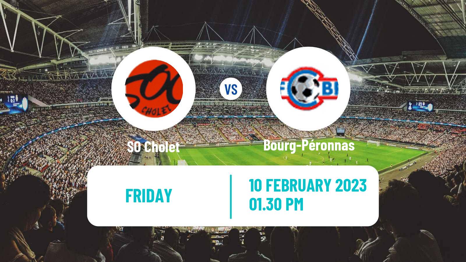 Soccer French National League Cholet - Bourg-Péronnas