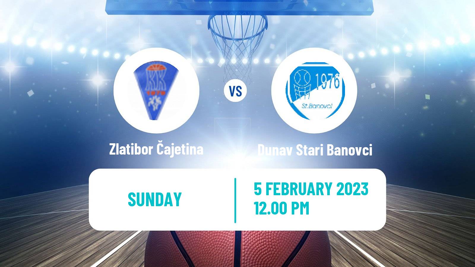 Basketball Serbian First League Basketball Zlatibor Čajetina - Dunav Stari Banovci
