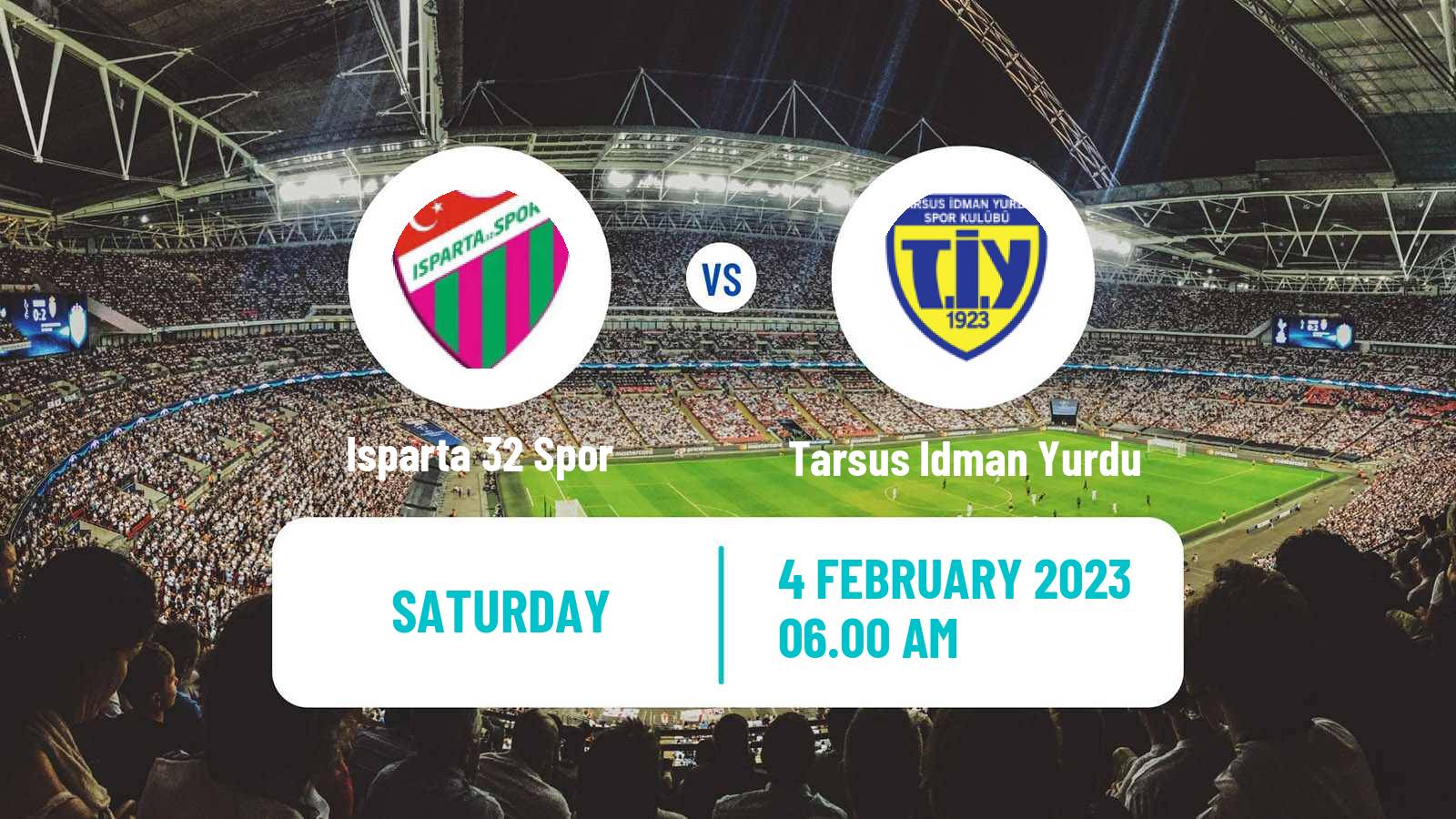 Football Turkish Second League White Group Isparta 32 Spor - Tarsus Idman Yurdu