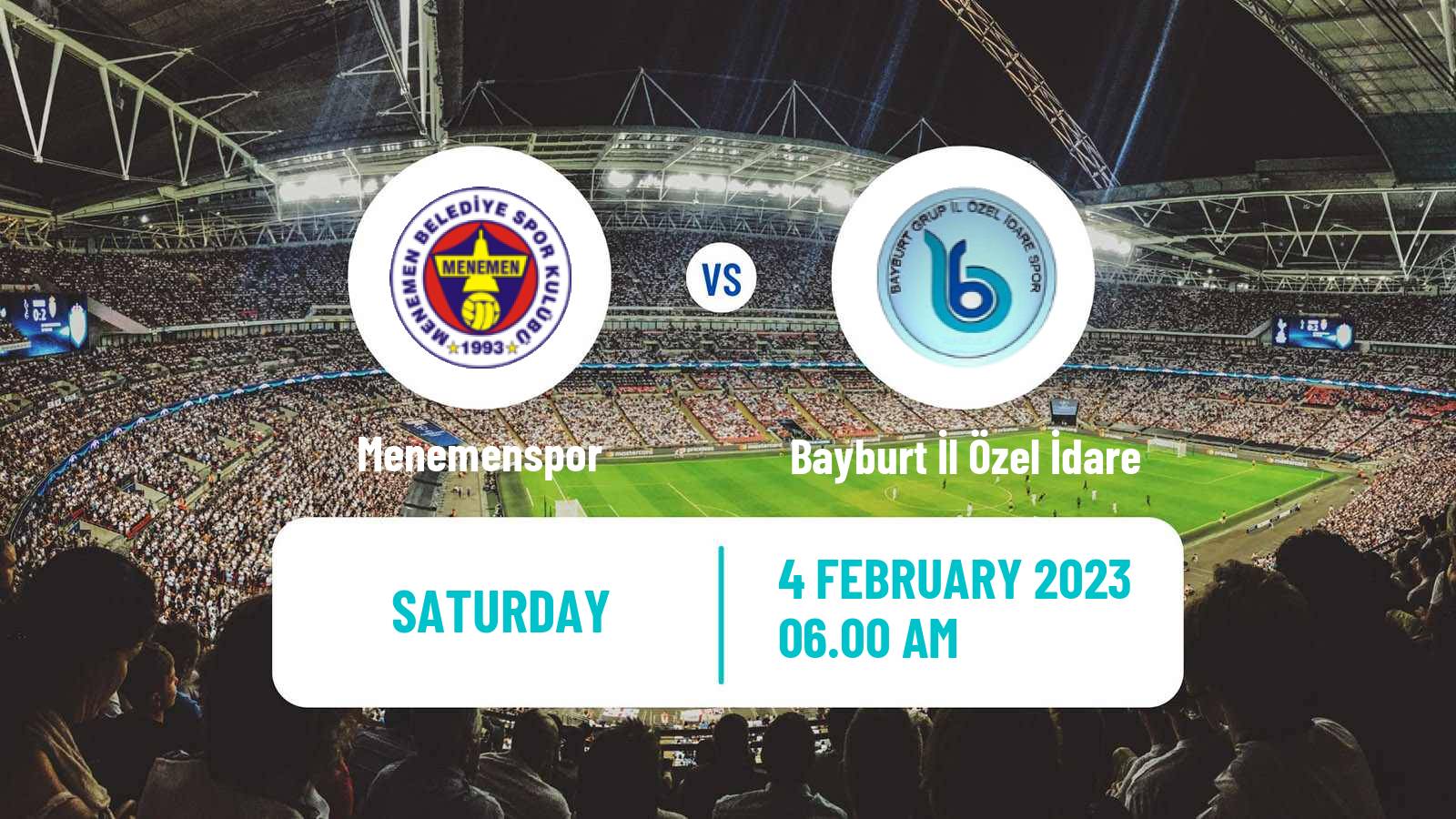 Soccer Turkish Second League White Group Menemenspor - Bayburt İl Özel İdare