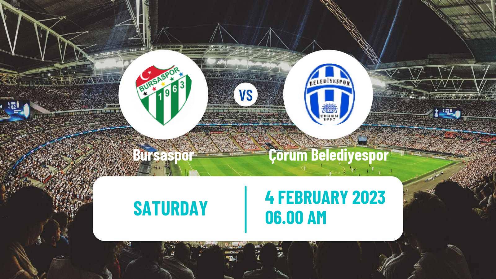Soccer Turkish Second League White Group Bursaspor - Çorum