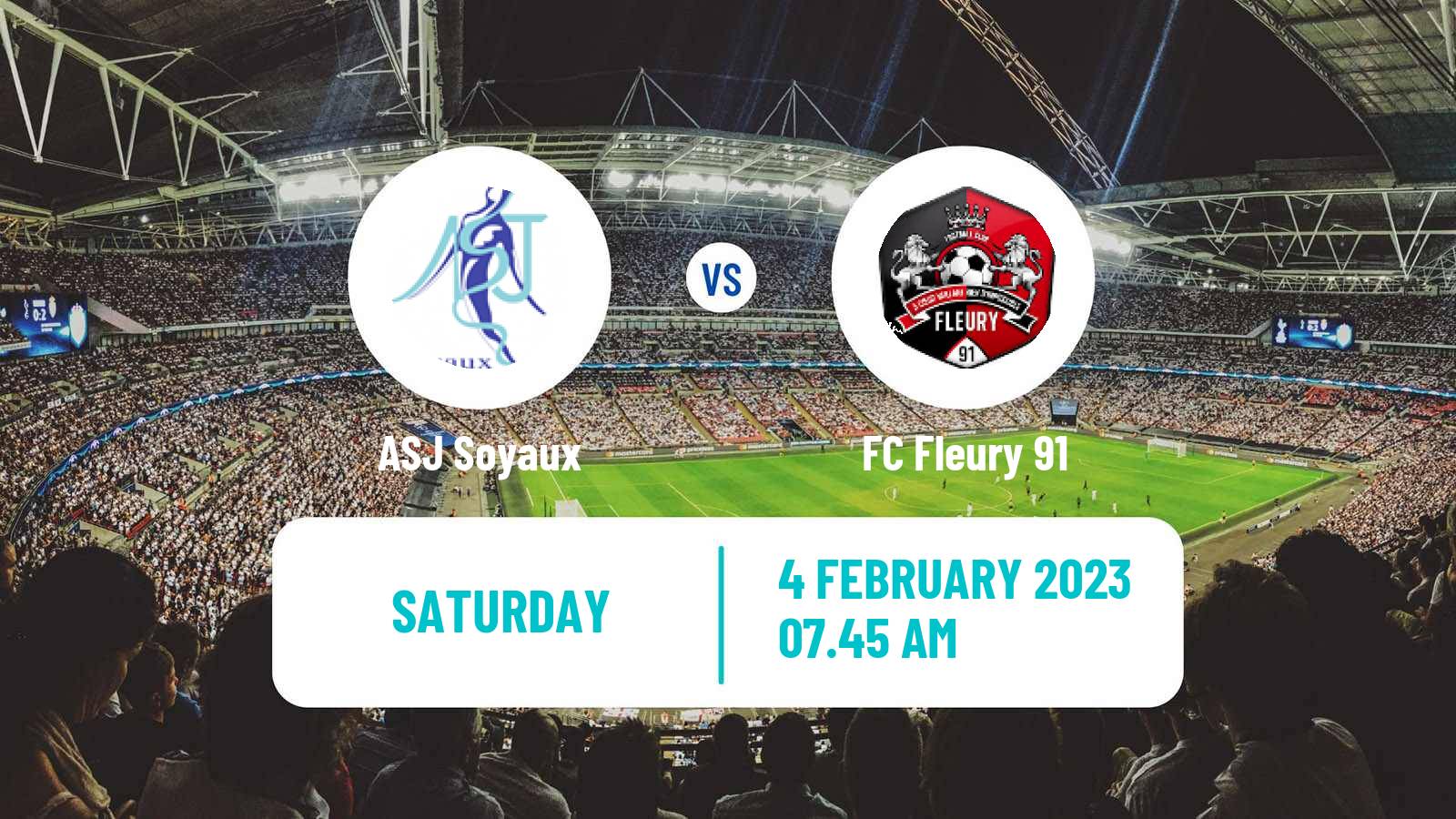 Soccer French Division 1 Women Soyaux - Fleury 91