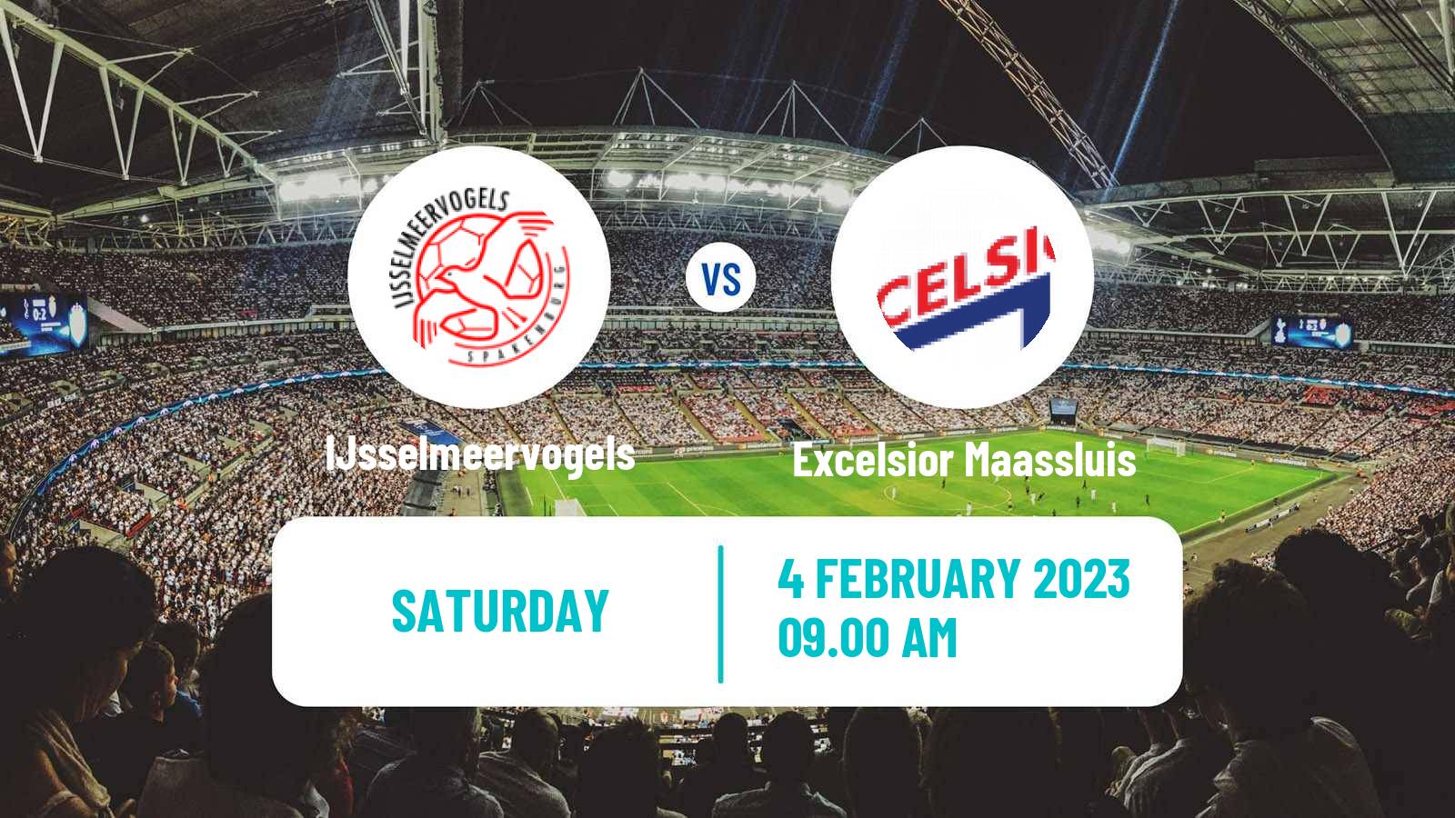 Soccer Dutch Tweede Divisie IJsselmeervogels - Excelsior Maassluis