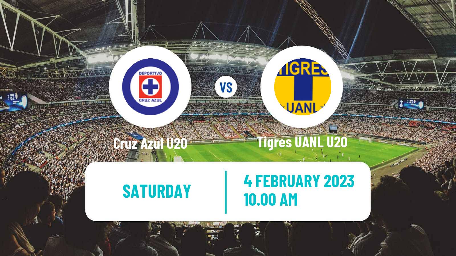 Football Mexican Liga MX U20 Cruz Azul U20 - Tigres UANL U20