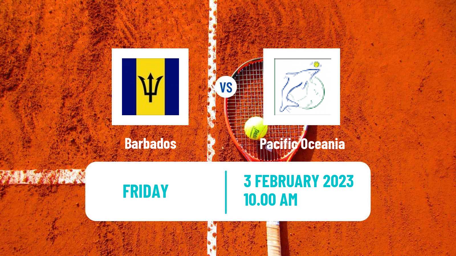 Tennis Davis Cup World Group II Teams Barbados - Pacific Oceania